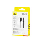 Baseus Silky Series Fast Charging Cable USB 2.0 to Type-C, 100W, 1m - Black - Image 4