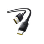 Baseus Silky Series Fast Charging Cable USB 2.0 to Type-C, 100W, 1m - Black - Image 2