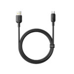 Baseus Silky Series Fast Charging Cable USB 2.0 to Type-C, 100W, 1m - Black - Image 3
