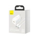 Baseus Super Si Φορτιστής με Θύρα USB-C και Καλώδιο USB-C σε USB-C, 25W - Λευκό - Image 5